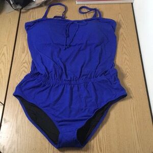 New Women’s Venus 1pc Swimsuit Inside Bra Blue Size 22